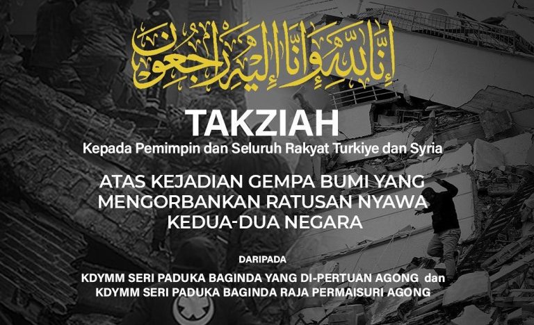 Gempa di Turkiye dan Syria: Agong seru masjid surau adakan solat hajat, doa selamat