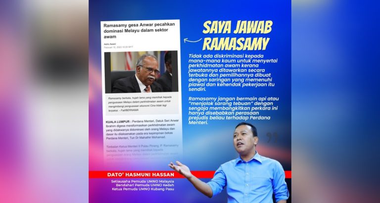 ‘Jangan jolok sarang tebuan’, Umno ingatkan Ramasamy