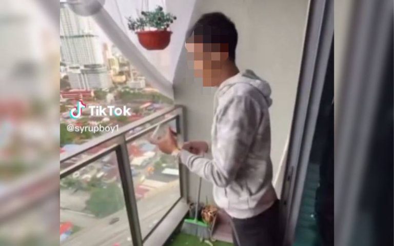 Polis kesan lelaki campak botol arak dari pangsapuri