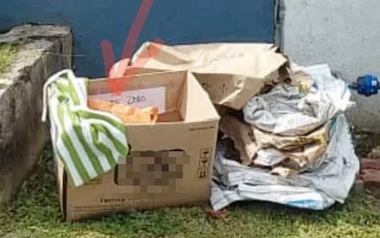 Mayat bayi perempuan ditemui dalam kotak sampah