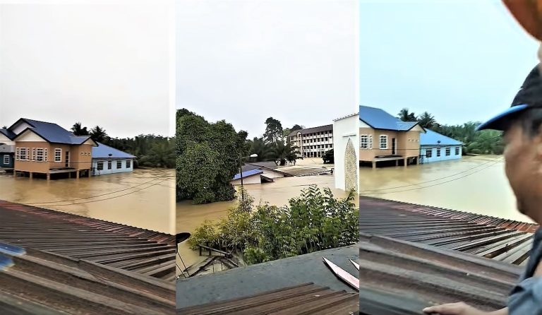 Keluarga terperangkap banjir minta bantuan segera